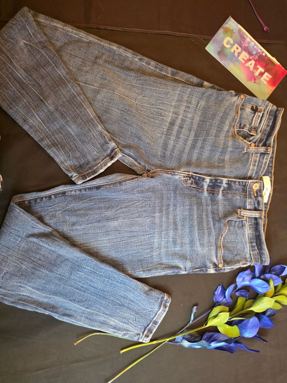 Kancan Medium Blue ocean design jeans size 13/30